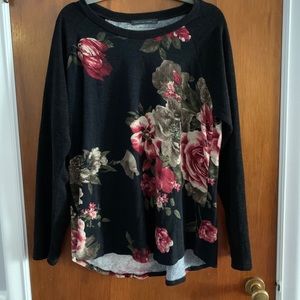 Chris & Carol Hacci Knit Rose Sweater